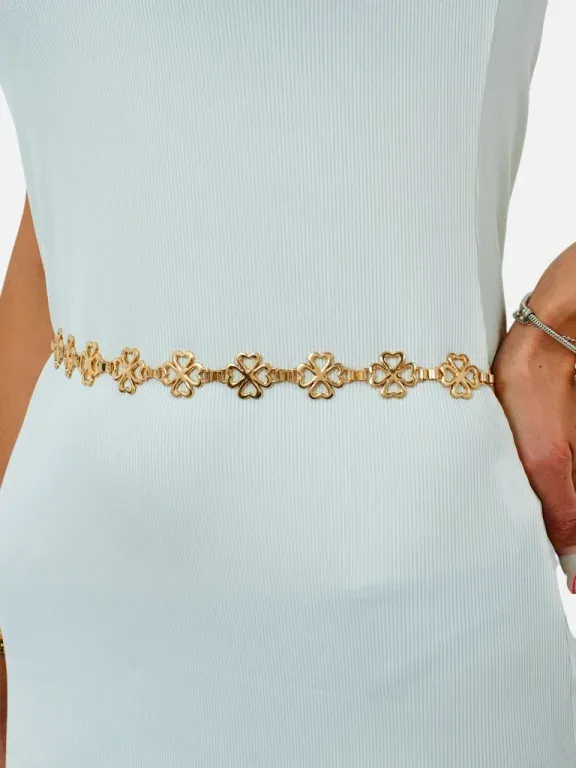 Royalfashion Naiste metallvöö neljalehega