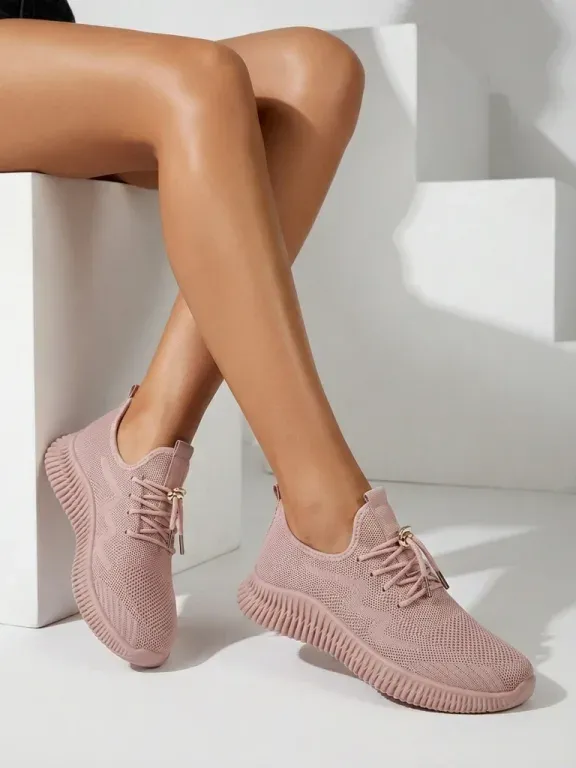Aurelia Rosa – Royalfashioni kangast naiste spordijalatsid, roosad, madala kontsaga
