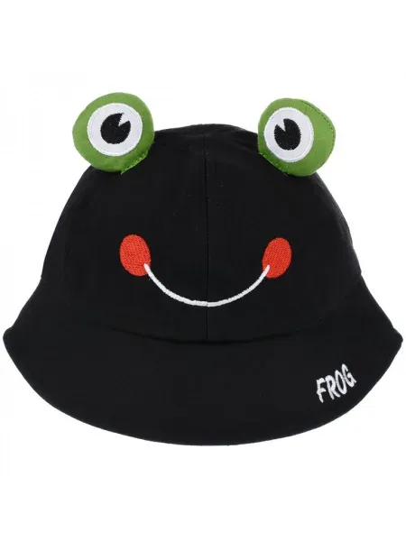 Must laste ämberkaabu konnamotiiviga ja kirjaga FROG